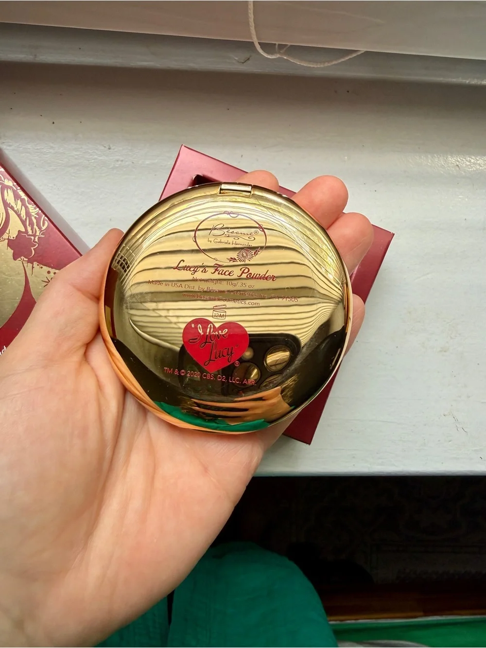 Besame Cosmetics I Love Lucy Powder Compact w/Box BNIB Limited Edition
